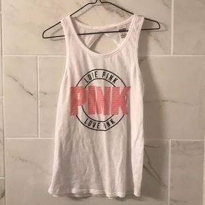 PINK logo tank